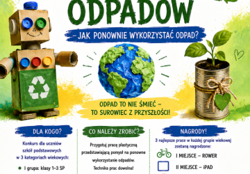 GMINNY KONKURS PLASTYCZNY DRUGIE ŻYCIE ODPADÓW – JAK PONOWNIE WYKORZYSTAĆ ODPAD