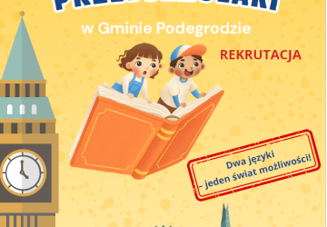Rekrutacja dzieci do projektu  „Let’s play! Dwujęzyczne przedszkolaki w Gminie Podegrodzie”